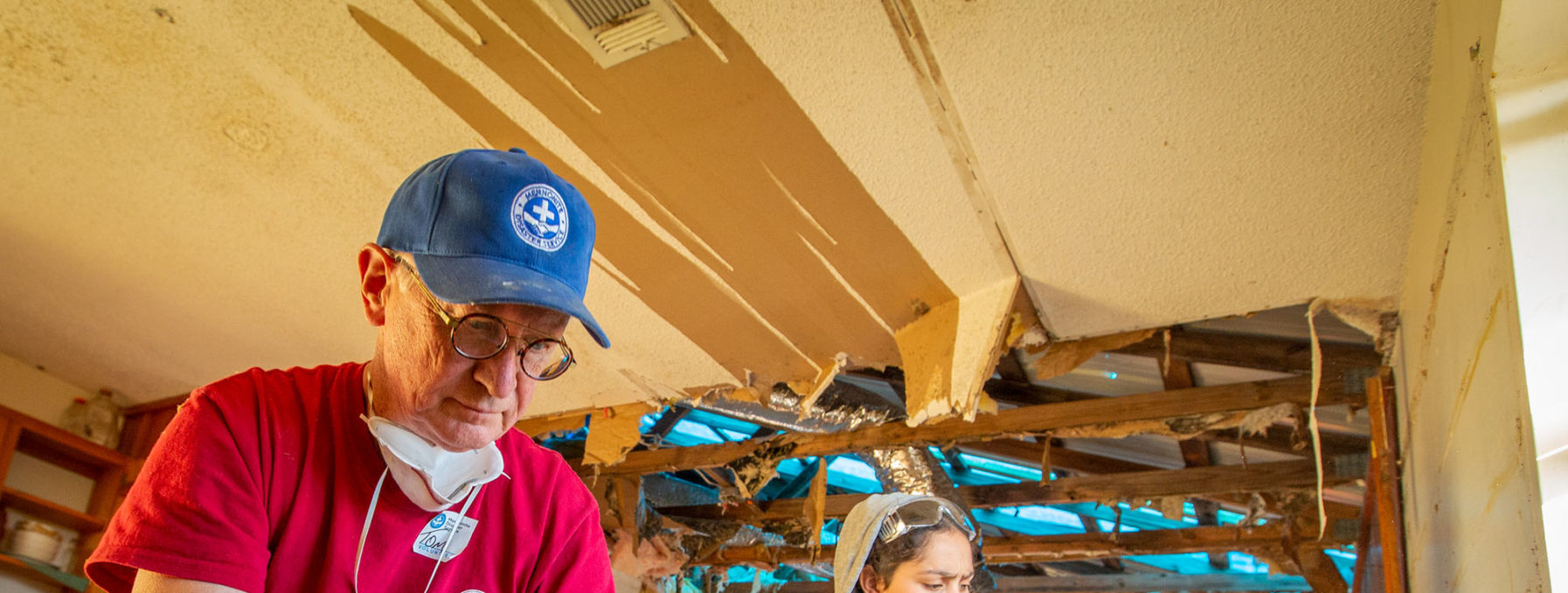 MDS volunteers repair and build homes in the Florida Panhandle, after October 2018's Hurricane Michael.