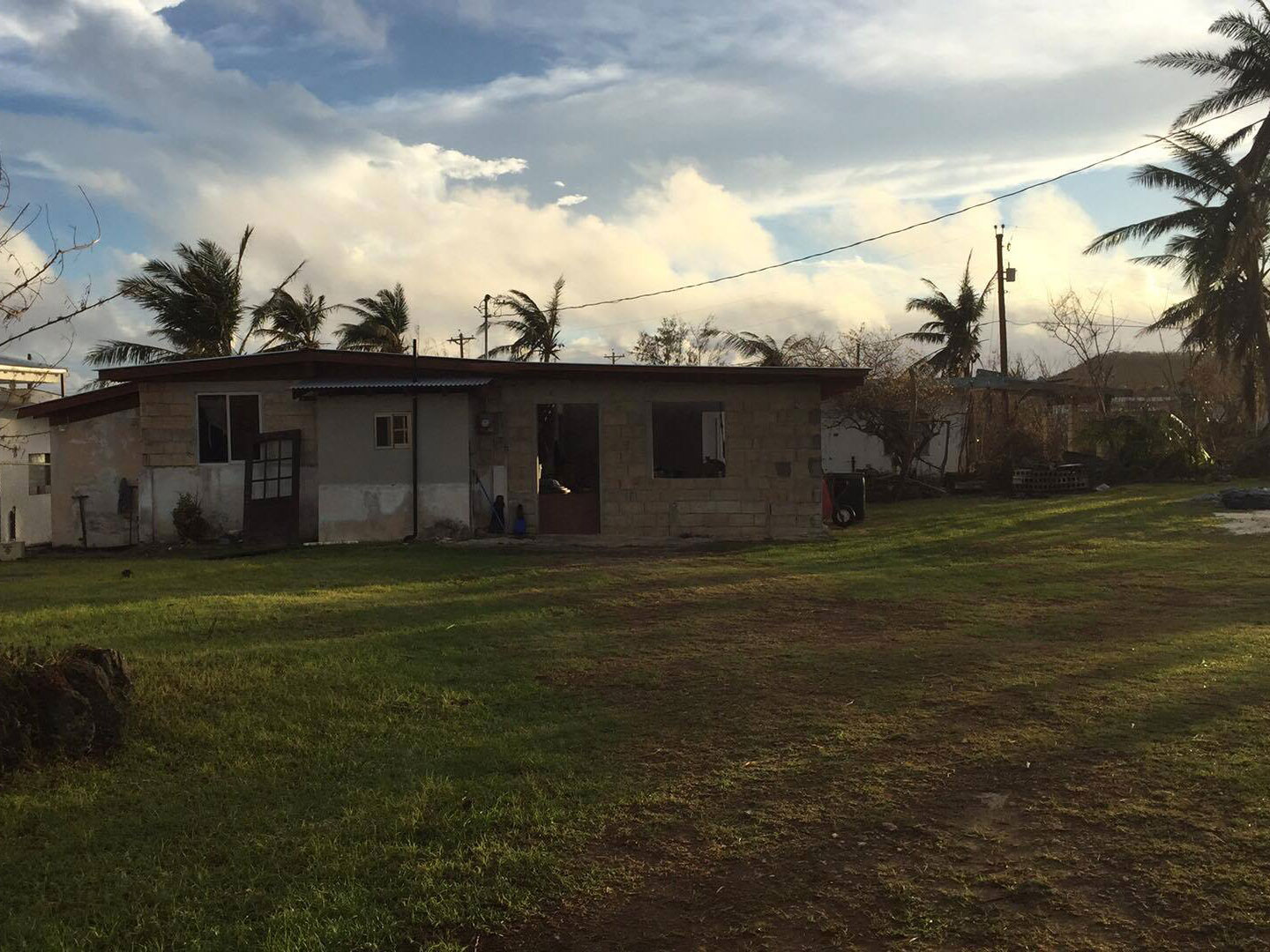 A house that remains safe from Typhoon Yutu.