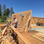 House being framed by MDS volunteers in Paradise, CA