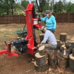 Weekly Report – Paradise, CA May 2 – May 6 two volunteers working with a wood cutting machine
