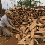 Weekly Report – Paradise, CA May 2 – May 6 man next to a pile of recently cut wood