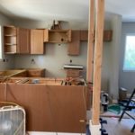 kitchen progress on one of the new builds in paradise, CA