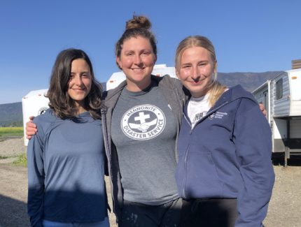 2022 MDS scholarship recipients in Monte Lake, B.C. (L-R) Betty Ramones, Shannon Lang, Lindsay Hofer.JPG