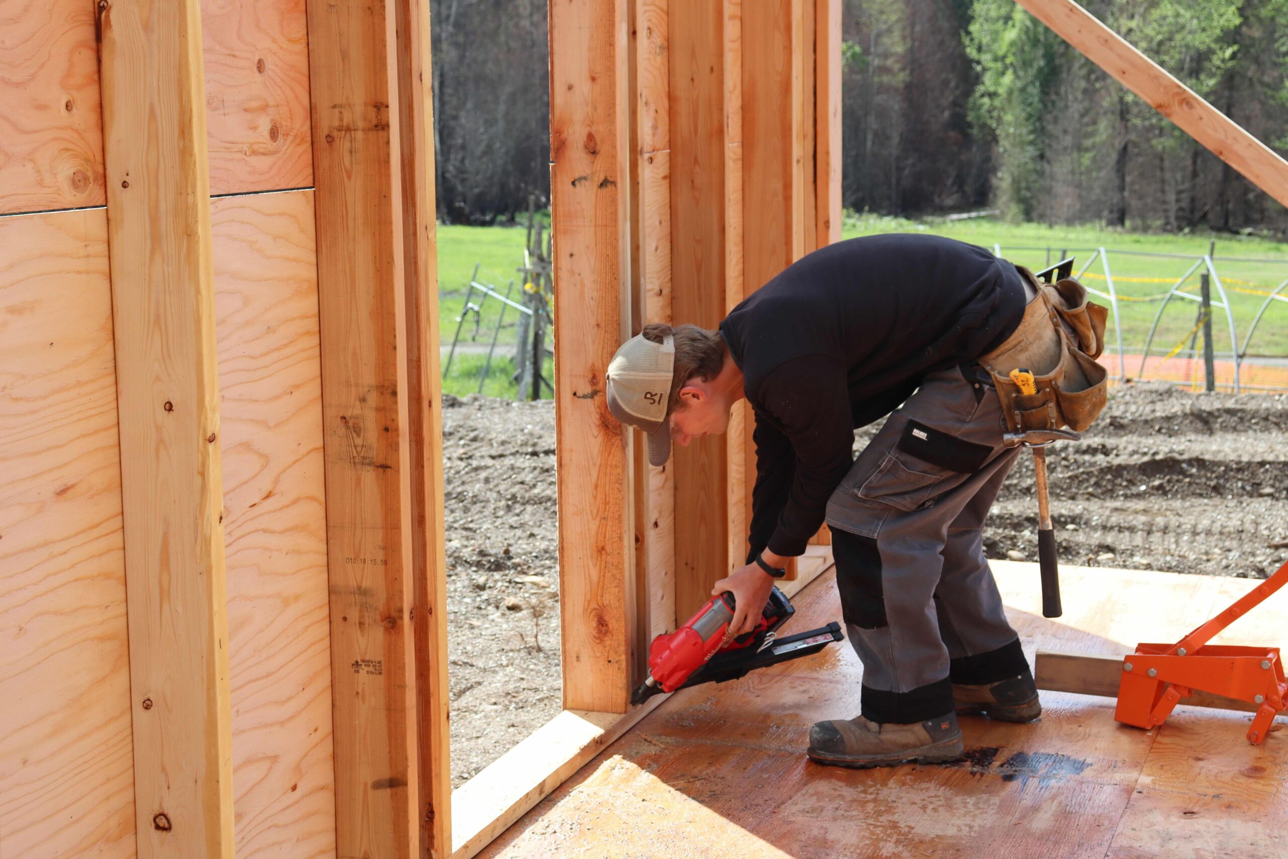 Carter Harrison on a project site in Celista, British Columbia.MDS photo/Nikki Hamm Gwala