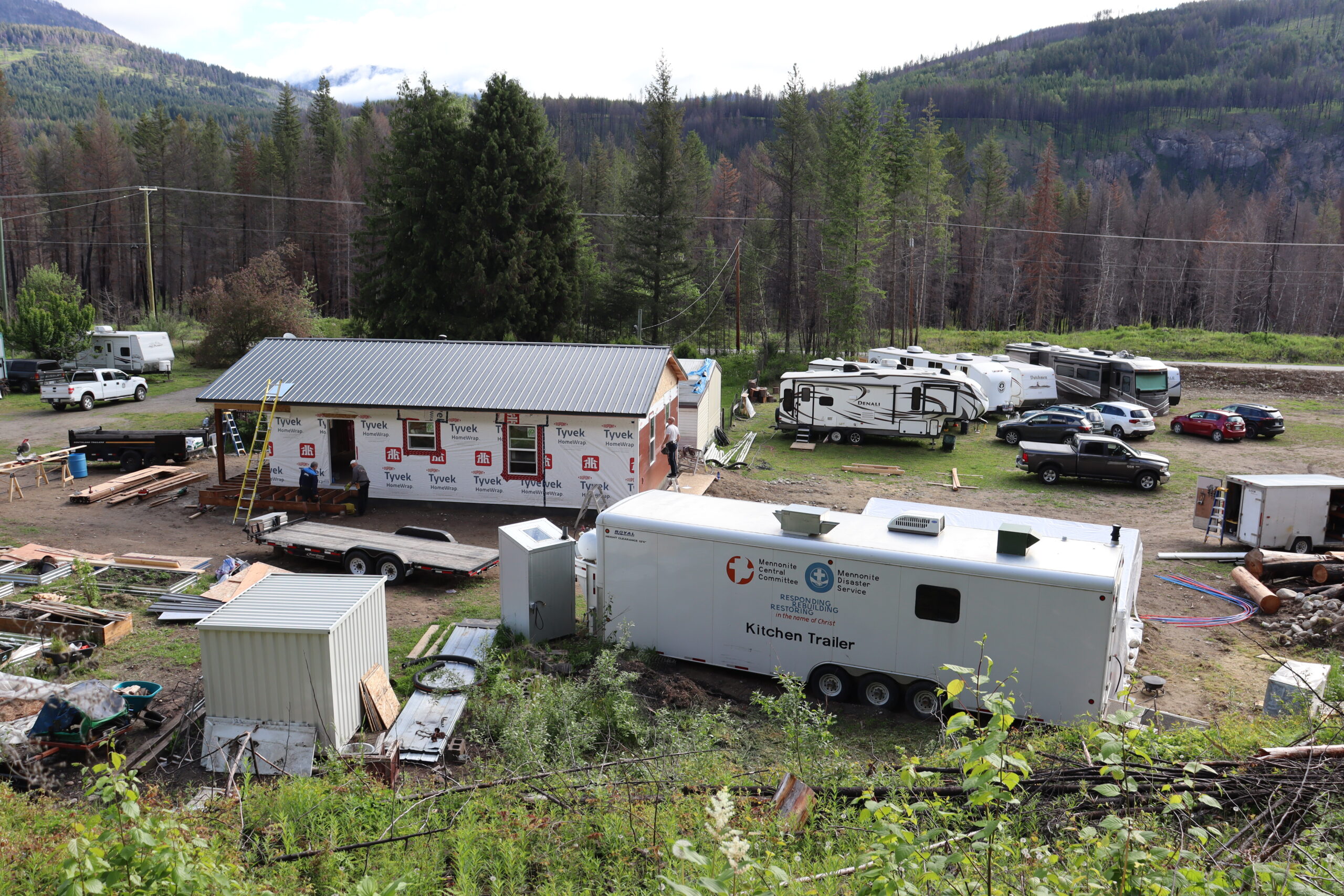 A home building site in British Columbia