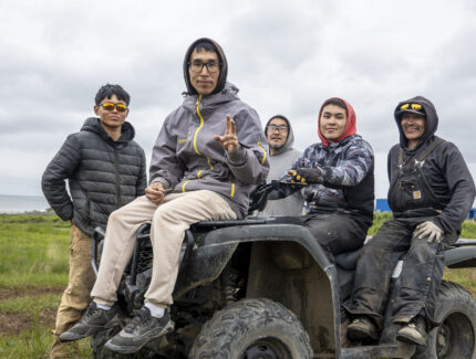 Locals from Toksook Bay, Alaska